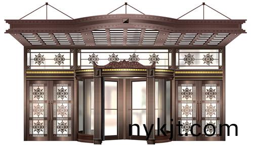 三翼自动门 旋转门