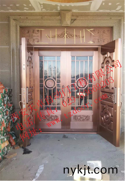 029-83669203庆阳铜门-庆阳玫瑰庄园铜别墅门_副本