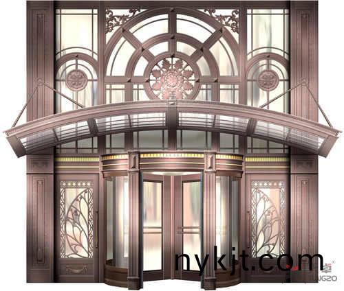 两翼旋转门 两翼旋转门