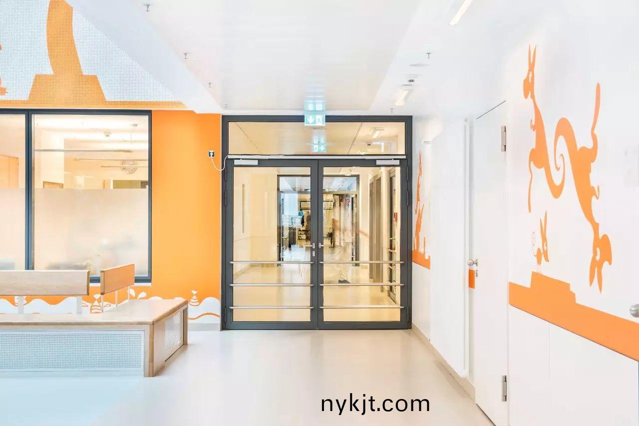 医院通道90°平开自动门 医院通道90°平开自动门