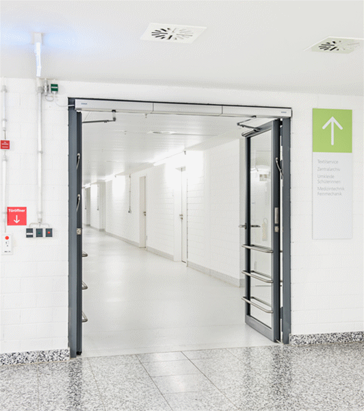 医院通道90°平开自动门 医院通道90°平开自动门