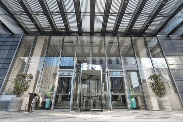 办公写字楼旋转门 办公写字楼旋转门