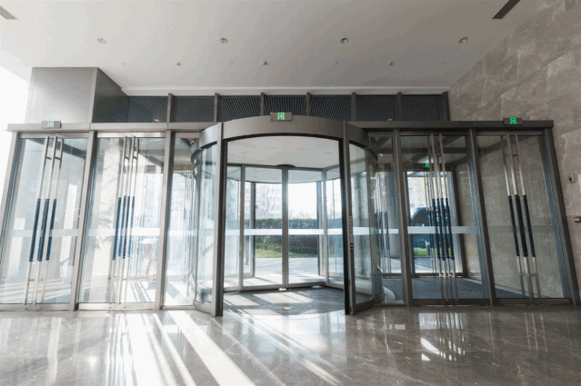 办公写字楼旋转门 办公写字楼旋转门