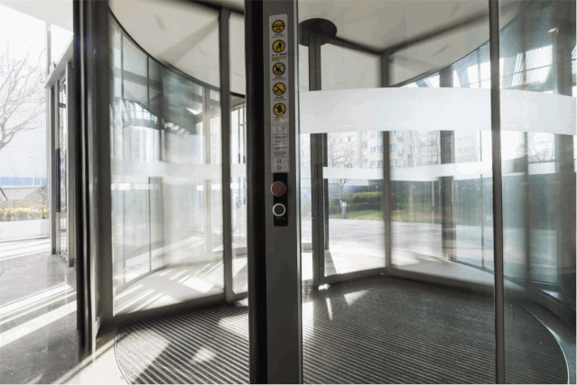 办公写字楼旋转门 办公写字楼旋转门