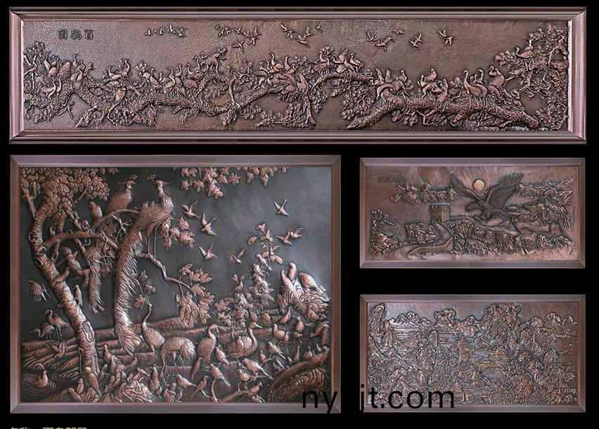 西安天卓铜壁画作品