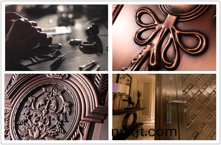 西安天卓新中式铜门,手工锻打,古典魅力与现代艺术的碰撞 西安天卓新中式铜门,手工锻打,古典魅力与现代艺术的碰撞