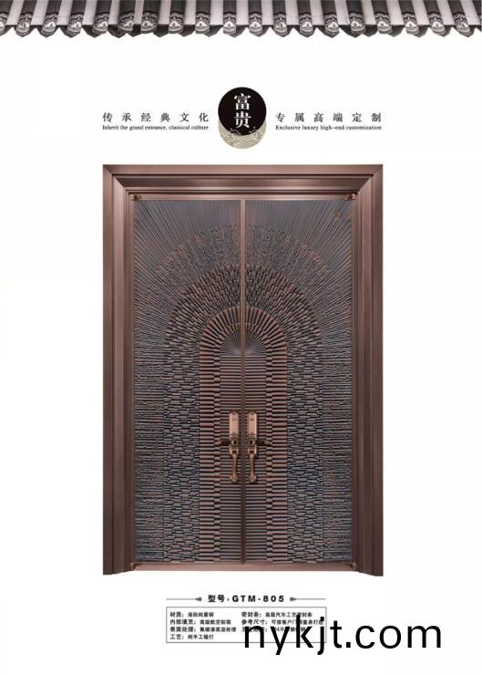 西安天卓新中式铜门,手工锻打,古典魅力与现代艺术的碰撞 西安天卓新中式铜门,手工锻打,古典魅力与现代艺术的碰撞