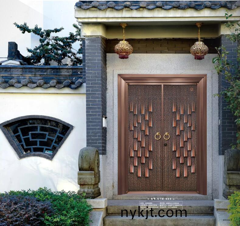 西安天卓新中式铜门,手工锻打,古典魅力与现代艺术的碰撞 西安天卓新中式铜门,手工锻打,古典魅力与现代艺术的碰撞