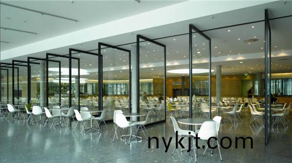 西安天卓中轴自动旋转地弹门,办公室玻璃高隔屏风隔断 西安天卓中轴自动旋转地弹门,办公室玻璃高隔屏风隔断