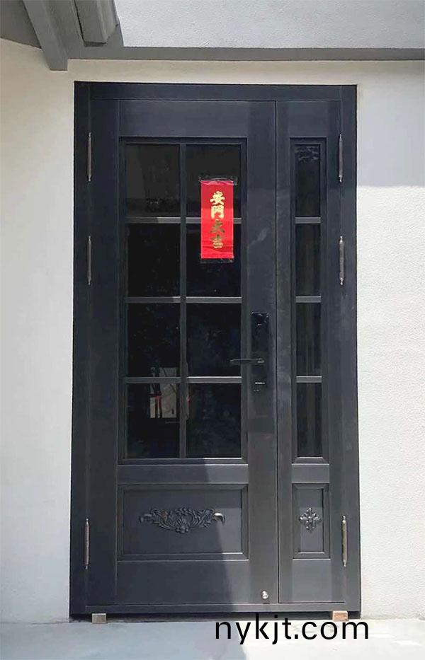 西安鸿喜山庄别墅玻璃铜门 西安鸿喜山庄别墅玻璃铜门