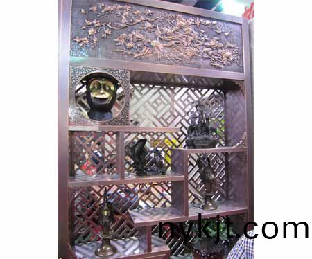 古典风格铜展架