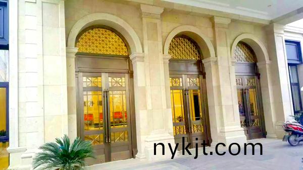 枫丹丽舍售楼中心地弹门案例 枫丹丽舍售楼中心地弹门案例