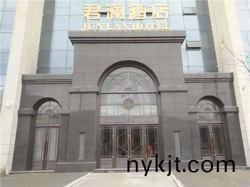 酒店玻璃铜门