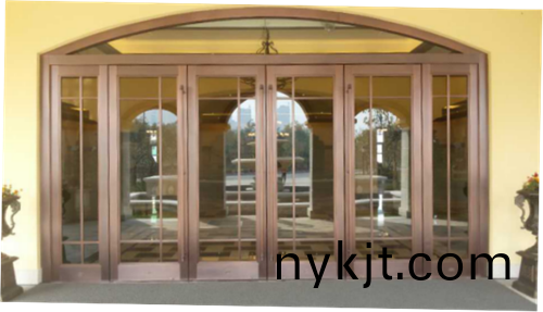 主题餐厅玻璃铜门