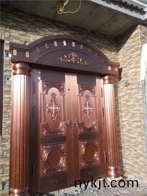 别墅双开铜门