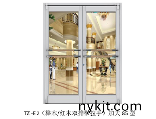 肯德基门TZ-E2榉木红木双排横拉手加大85型