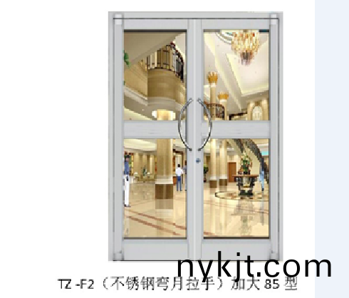 肯德基门TZ-F2 不锈钢弯月         加大85型