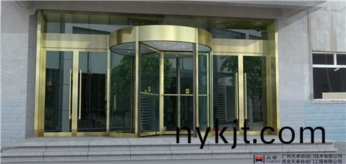 咸阳办公楼旋转门-宝姜新能源办公楼