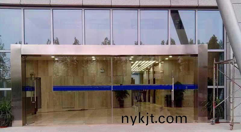 纯玻璃松下自动门加推拉门