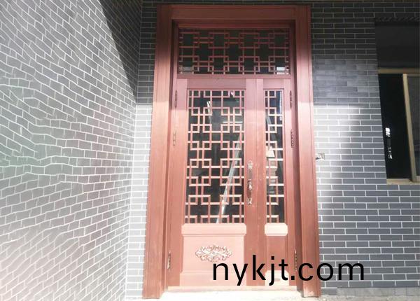 家用子母玻璃铜门