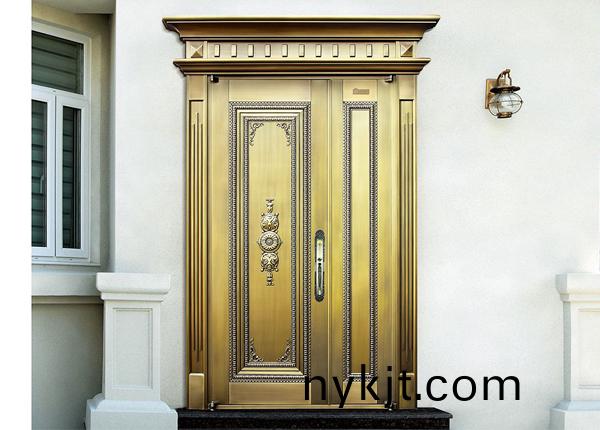 子母别墅黄铜门