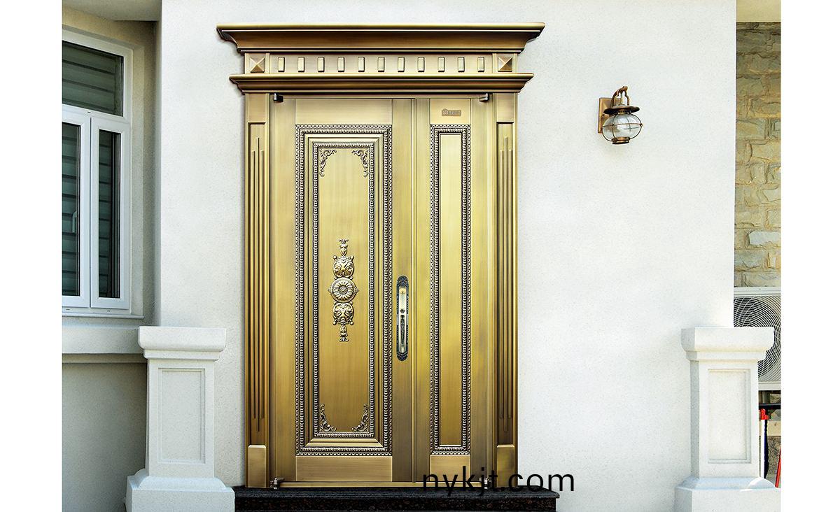 子母别墅黄铜门