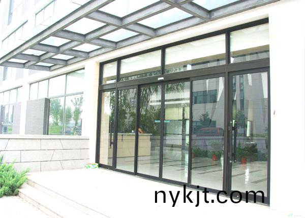 玻璃自动平移地弹组合门