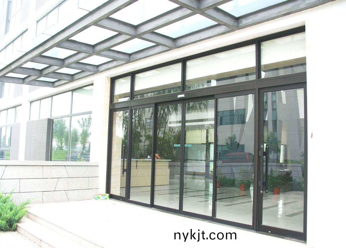 玻璃自动平移地弹组合门