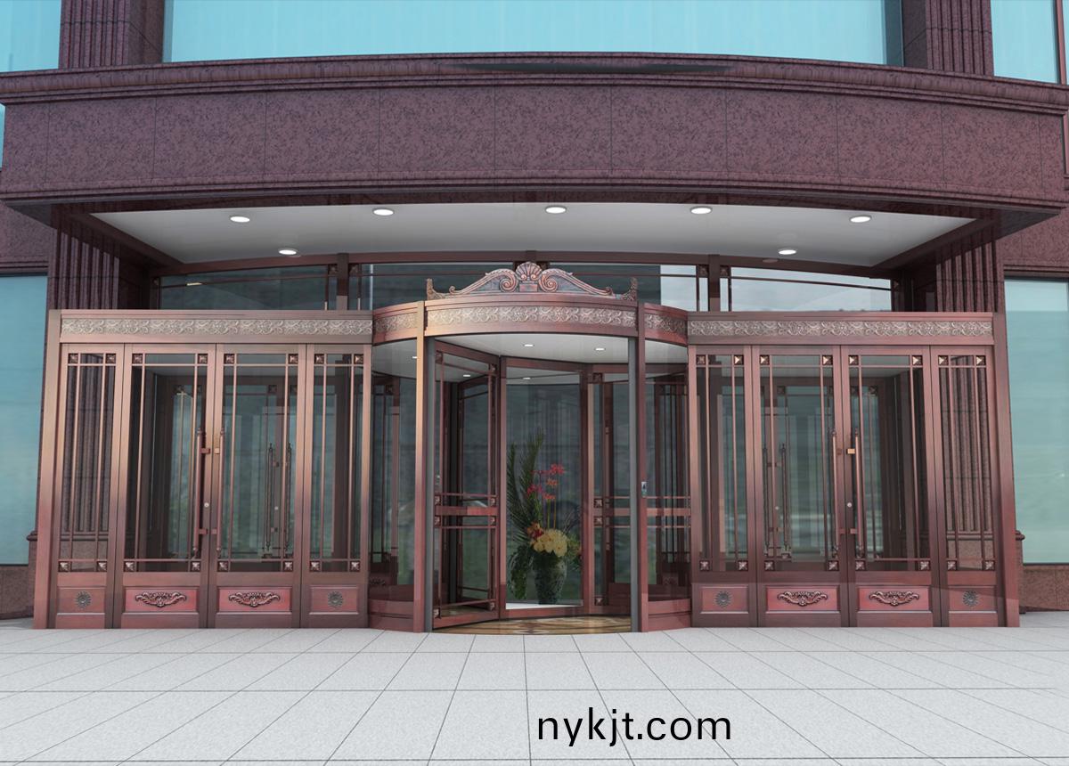 天卓牌三翼（带展箱）自动旋转门