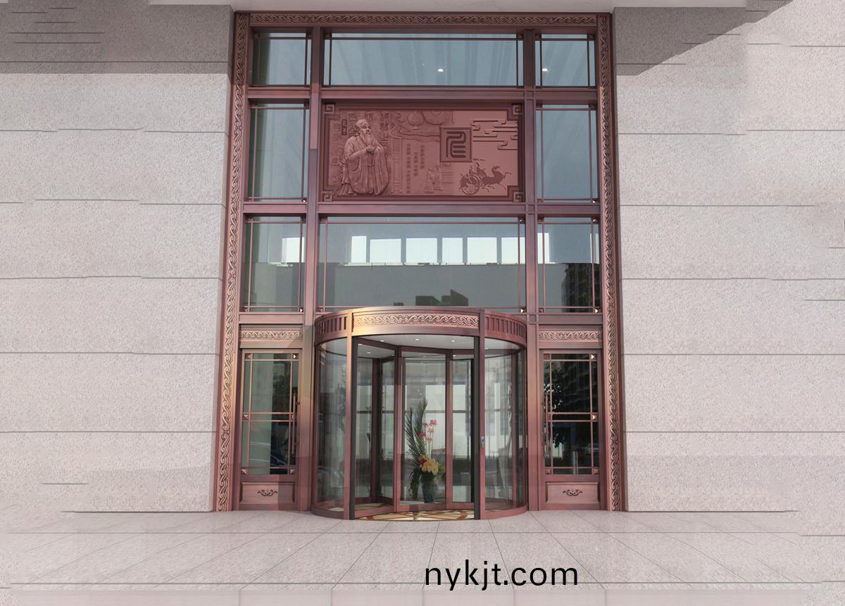 天卓牌三翼（带展箱）自动旋转门