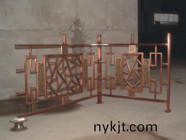 别墅楼梯-铜楼梯