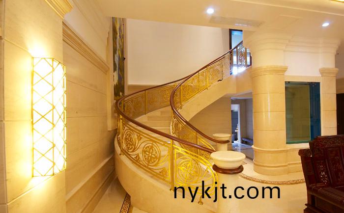 别墅楼梯-铜楼梯3