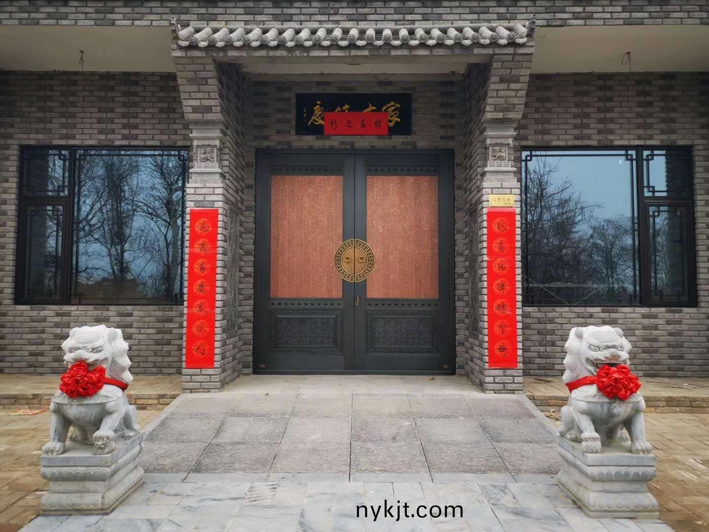 西安农村庭院铜门，农村中式院子