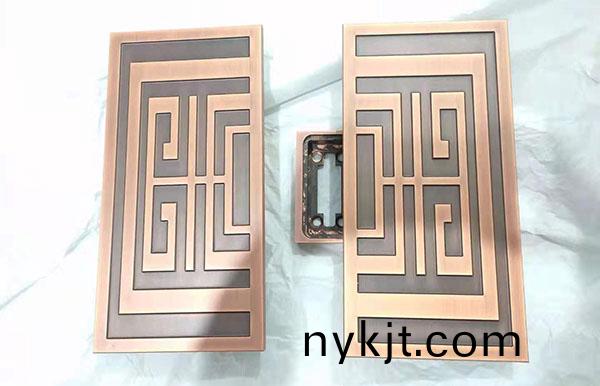 仿古铜大门拉手，豪华别墅铜门