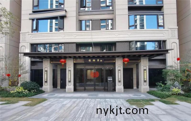 地产小区单元平开自动门,再也不怕老人小孩力气小推不开,手提重物腾不出手