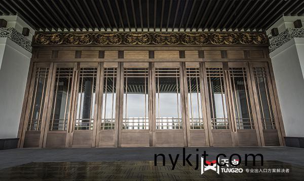 萧山国际机场候机楼玻璃纯铜门