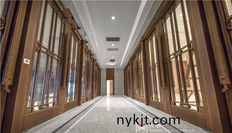 剧院玻璃铜地弹门,旋转门 剧院玻璃铜地弹门,旋转门