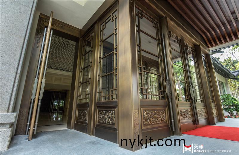 西安酒店玻璃铜门 西安酒店玻璃铜门