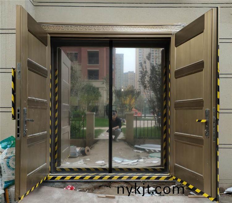 渭南别墅入户铜门自动门 渭南别墅入户铜门自动门