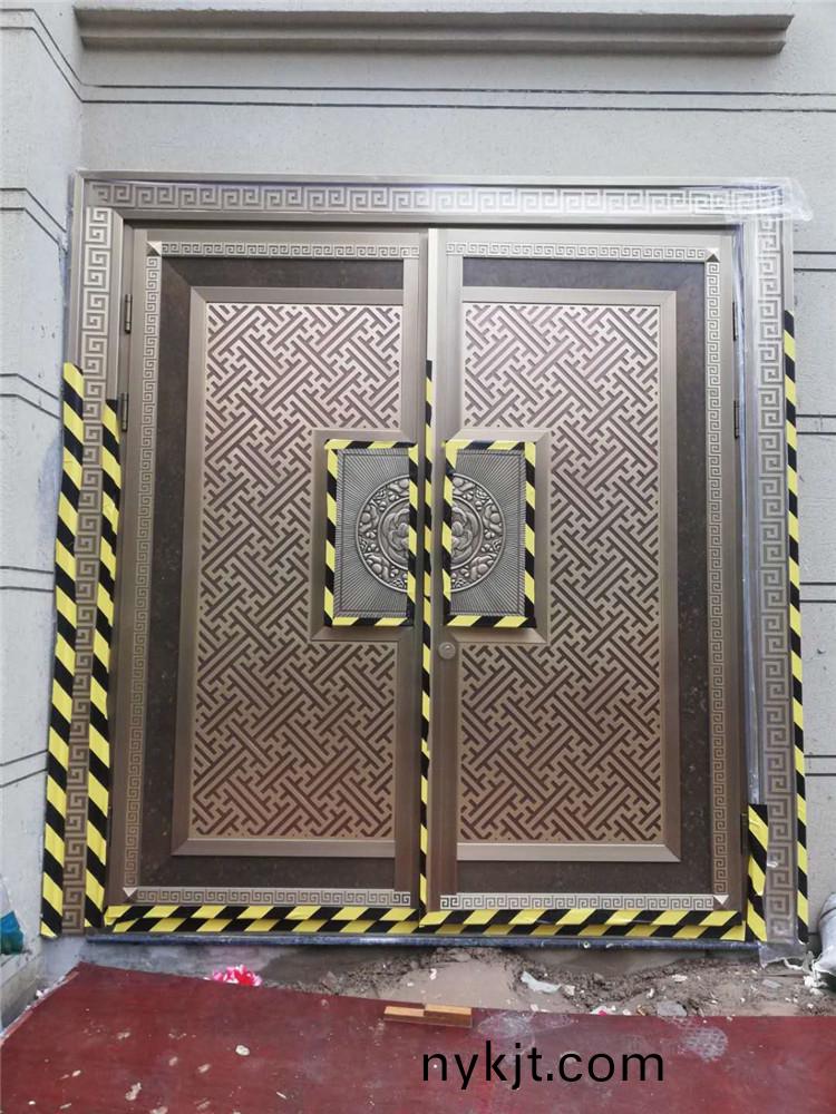 渭南别墅入户铜门自动门 渭南别墅入户铜门自动门