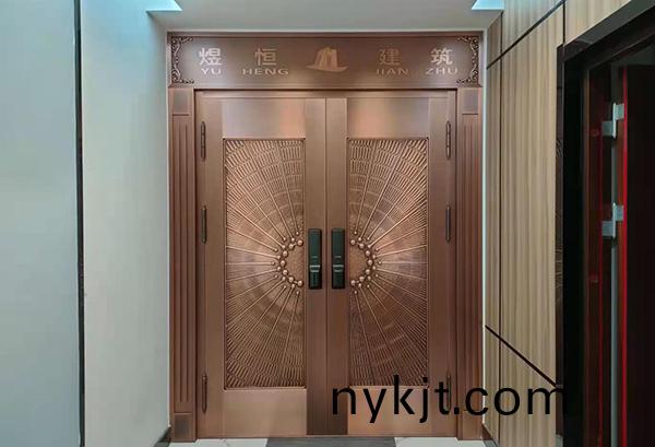 咸阳煜恒建筑办公室铜门