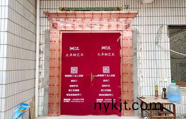 渭南赵总农村别墅铜门 渭南赵总农村别墅铜门