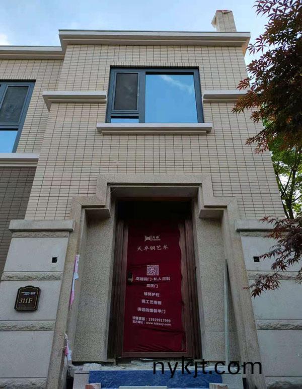 西安中海铂宫别墅入户铜门 西安中海铂宫别墅入户铜门