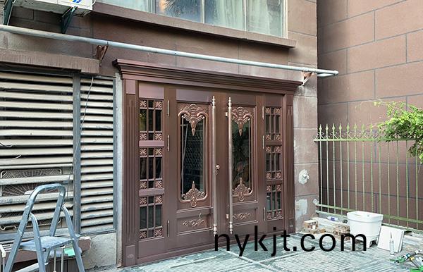 西安风景线小区家用玻璃铜门 西安风景线小区家用玻璃铜门