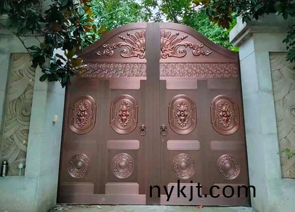 西安鄂邑区庭院铜门,大型纯铜院子大门 西安鄂邑区庭院铜门,大型纯铜院子大门