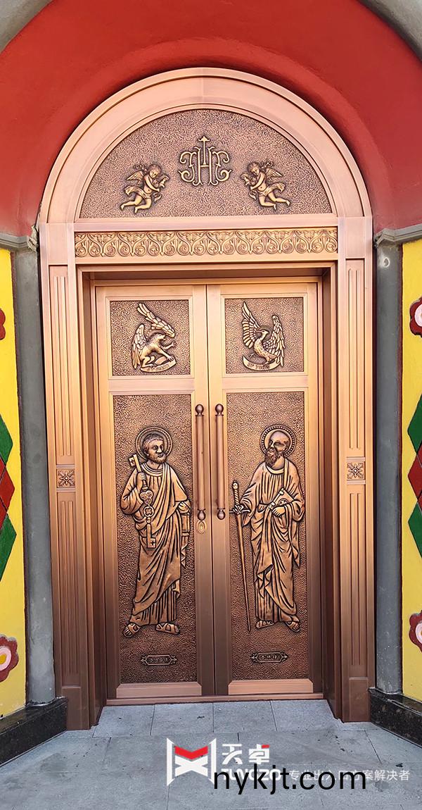 咸阳教堂对开铜门 咸阳教堂对开铜门