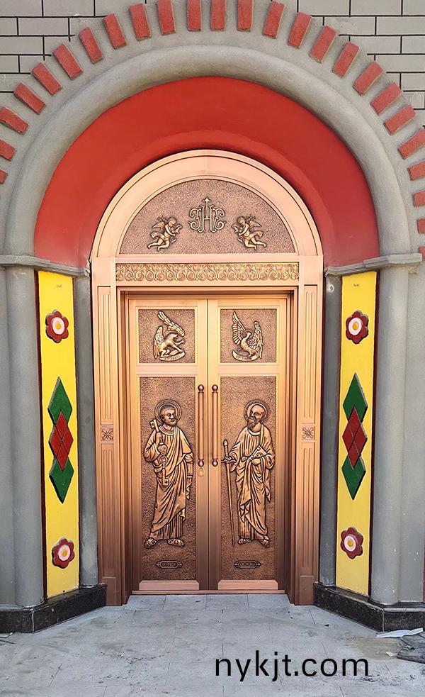 咸阳教堂对开铜门 咸阳教堂对开铜门