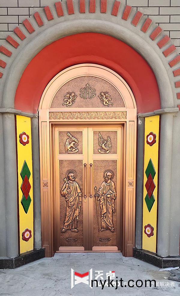 咸阳教堂对开铜门 咸阳教堂对开铜门