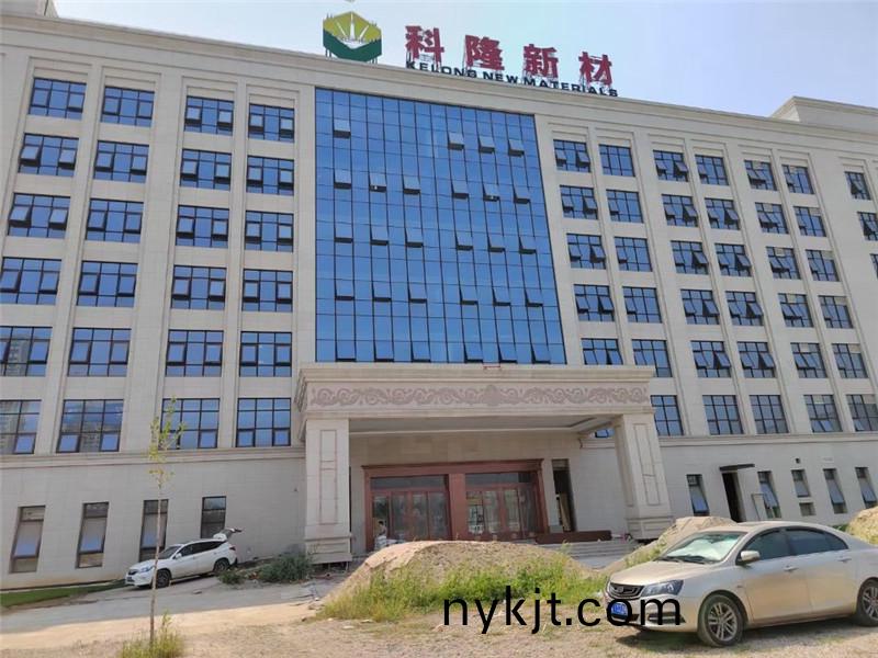 陕西科隆新材企业办公楼铜门、自动门