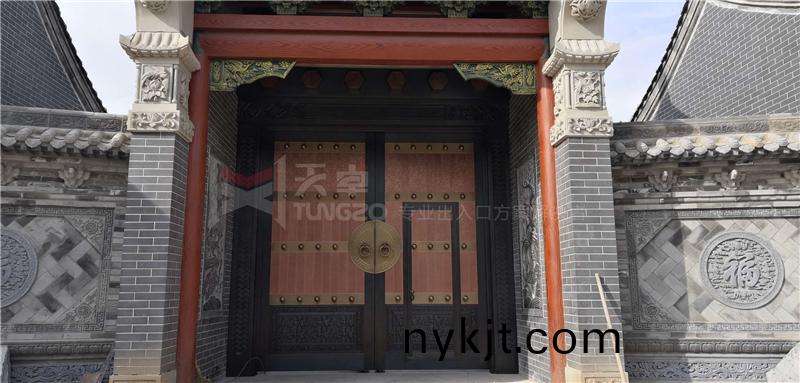 对开庭院铜门百度图片_20200827170014